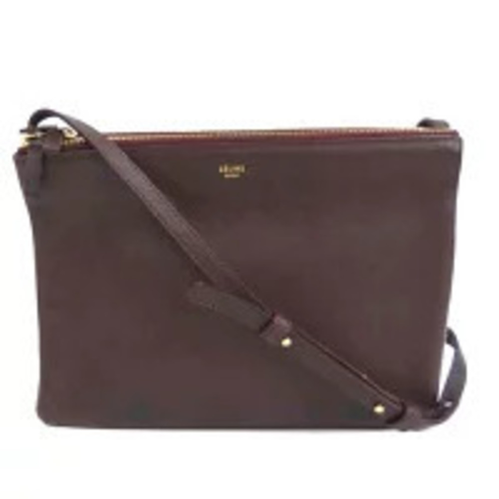 CELINE Trio Shoulder Bag Black B